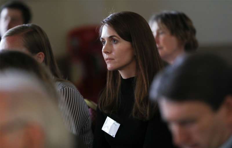 Audience attending an event